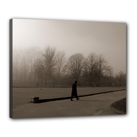 Foggy Morning, Oxford 16  X 20  Framed Canvas Print by artposters
