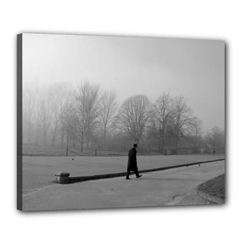 Foggy Morning, Oxford 16  X 20  Framed Canvas Print by artposters