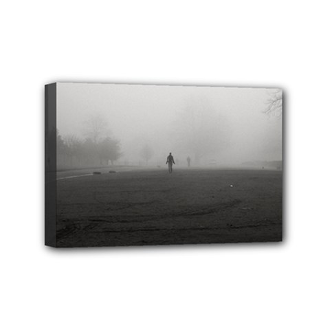 Foggy Morning, Oxford 4  X 6  Framed Canvas Print by artposters