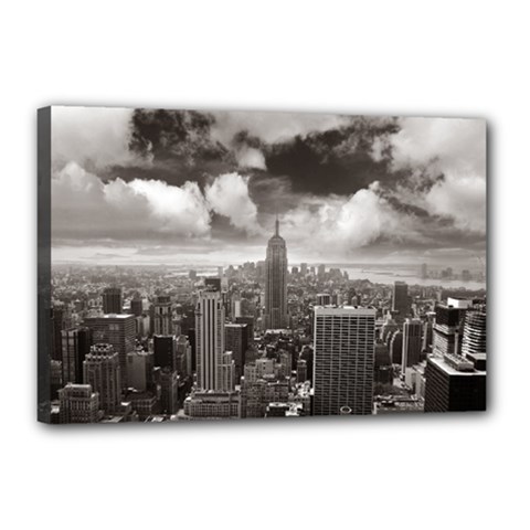 New York, Usa 12  X 18  Framed Canvas Print by artposters