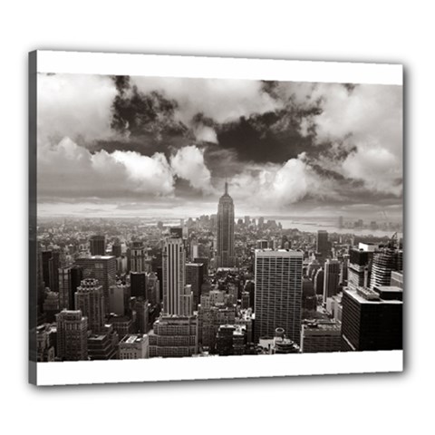 New York, Usa 20  X 24  Framed Canvas Print by artposters