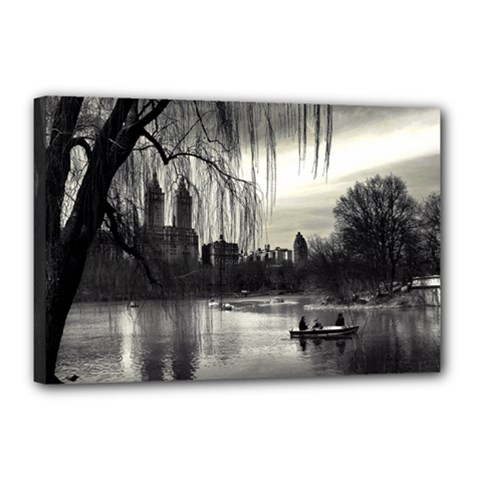 Central Park, New York 12  X 18  Framed Canvas Print by artposters