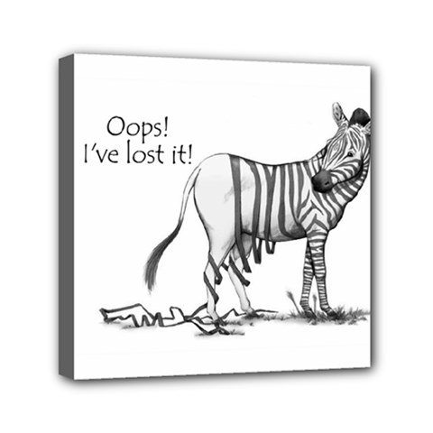 Lost Mini Canvas 6  X 6  (framed) by cutepetshop