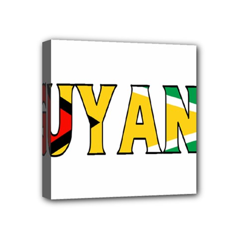 Guyana Mini Canvas 4  X 4  (framed) by worldbanners