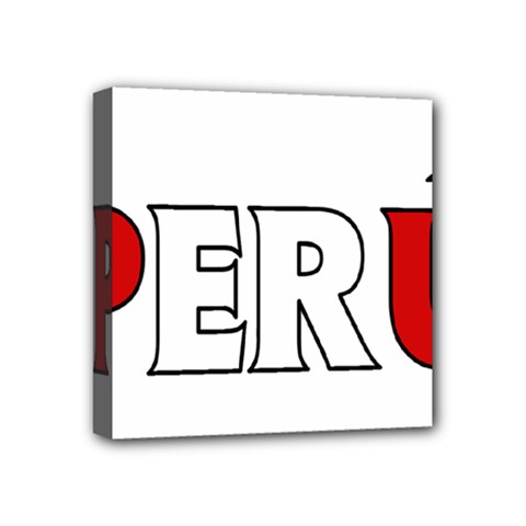 Peru Mini Canvas 4  X 4  (framed) by worldbanners