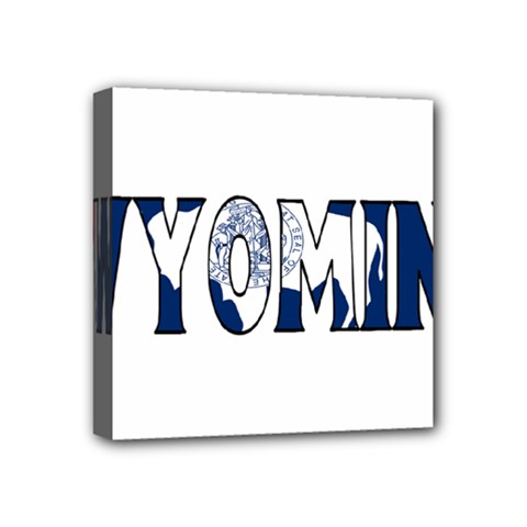 Wyoming Mini Canvas 4  X 4  (framed) by worldbanners