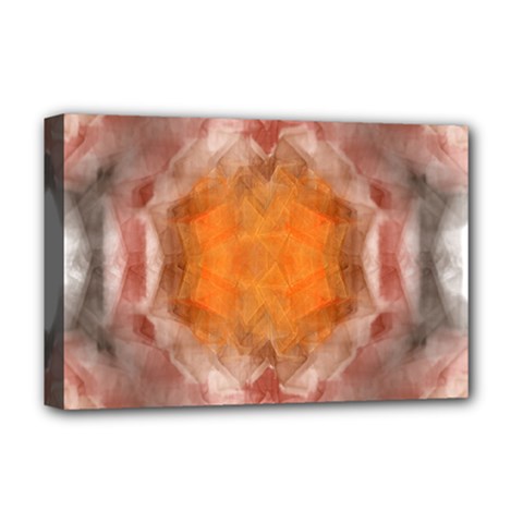 Seamless Background Fractal Deluxe Canvas 18  X 12  (framed) by hlehnerer