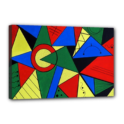 Modern Art Canvas 18  X 12  (framed) by Siebenhuehner