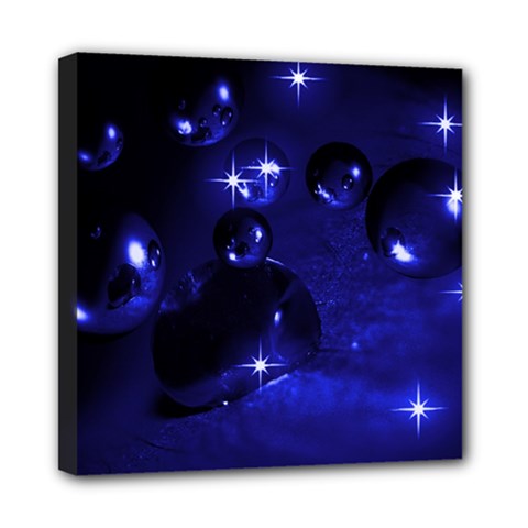 Blue Dreams Mini Canvas 8  X 8  (framed) by Siebenhuehner