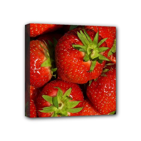 Strawberry  Mini Canvas 4  X 4  (framed) by Siebenhuehner