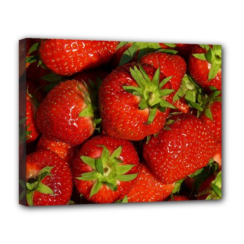 Strawberry  Canvas 14  X 11  (framed) by Siebenhuehner