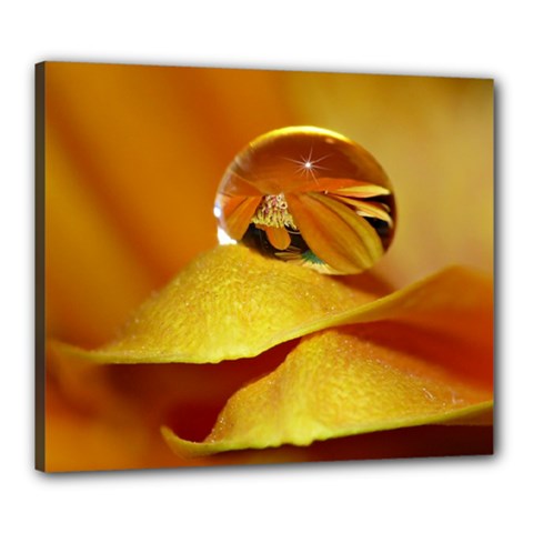 Drops Canvas 24  X 20  (framed) by Siebenhuehner