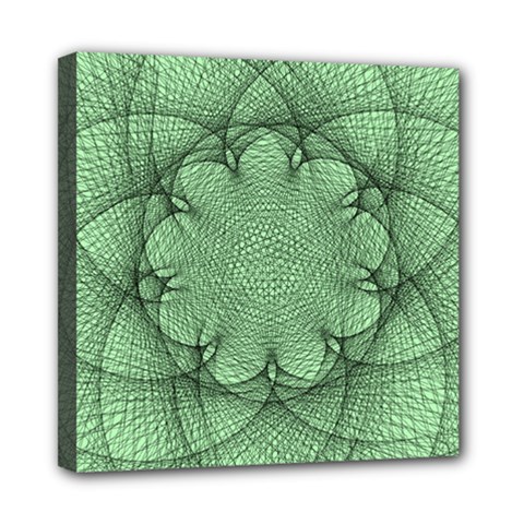 Spirograph Mini Canvas 8  X 8  (framed) by Siebenhuehner