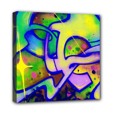 Graffity Mini Canvas 8  X 8  (framed) by Siebenhuehner
