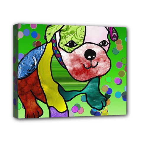 Pug Canvas 10  X 8  (framed) by Siebenhuehner