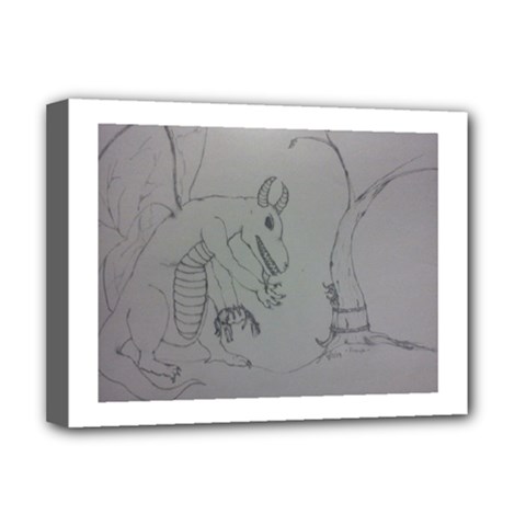 Sacrifice Deluxe Canvas 16  X 12  (framed)  by WispsofFantasy