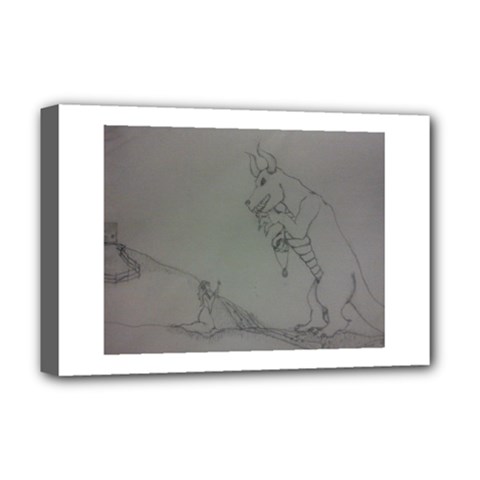 Offering Deluxe Canvas 18  X 12  (framed) by WispsofFantasy