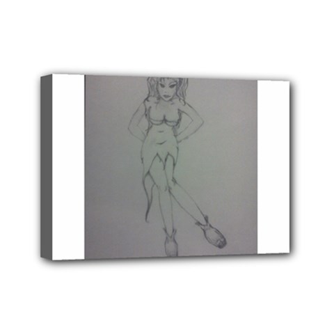Mischevious Mini Canvas 7  X 5  (framed) by WispsofFantasy