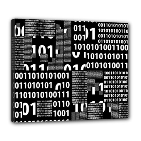 Beauty Of Binary Deluxe Canvas 24  X 20  (framed) by StuffOrSomething
