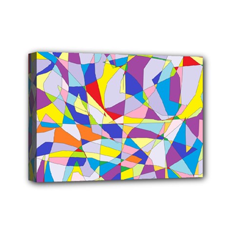 Fractured Facade Mini Canvas 7  X 5  (framed) by StuffOrSomething