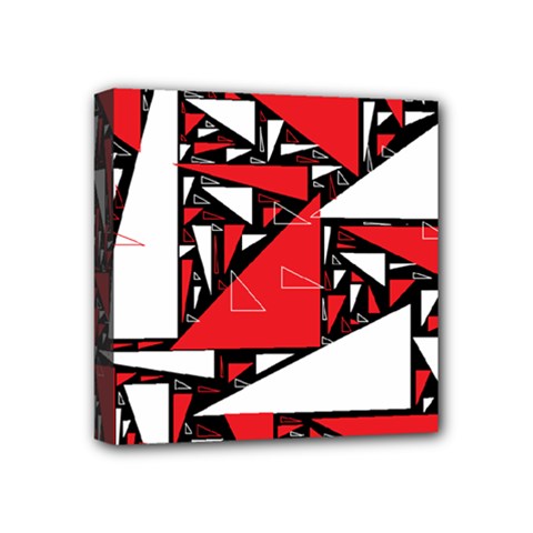 Titillating Triangles Mini Canvas 4  X 4  (framed) by StuffOrSomething