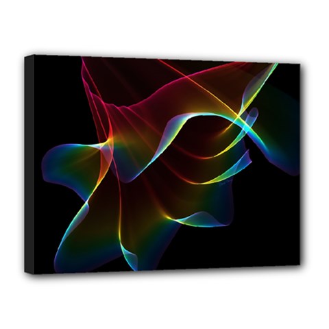 Imagine, Through The Abstract Rainbow Veil Canvas 16  X 12  (framed) by DianeClancy