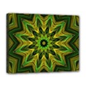 Woven Jungle Leaves Mandala Canvas 14  x 11  (Framed) View1