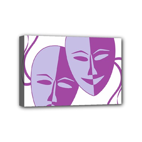 Comedy & Tragedy Of Chronic Pain Mini Canvas 6  X 4  (framed) by FunWithFibro