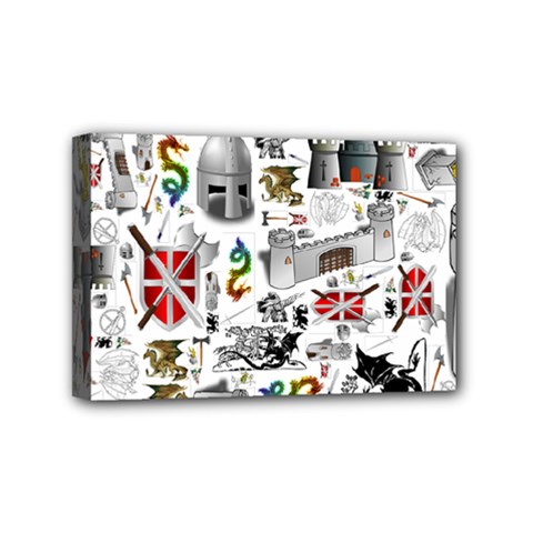 Medieval Mash Up Mini Canvas 6  X 4  (framed) by StuffOrSomething