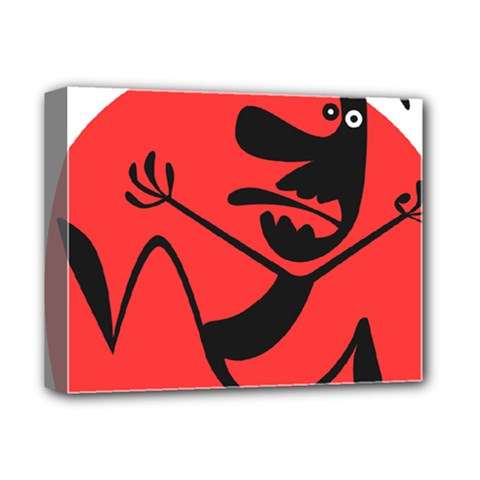 Running Man Deluxe Canvas 14  X 11  (framed) by StuffOrSomething