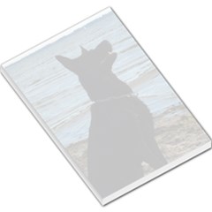 Black German Shepherd Large Memo Pad by StuffOrSomething