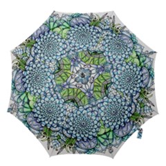 Peaceful Flower Garden 2- Hook Handle Umbrella (medium) by Zandiepants
