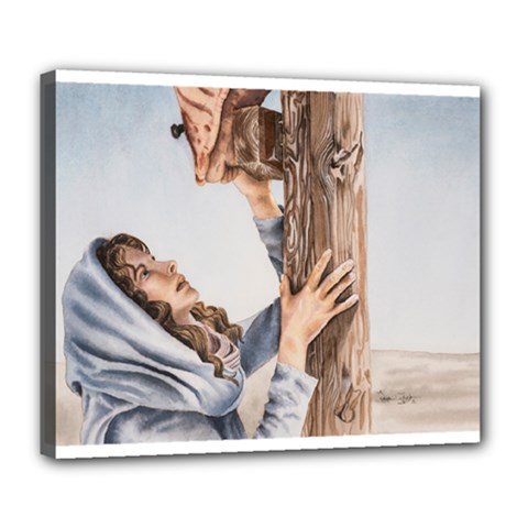 Stabat Mater Deluxe Canvas 24  X 20  (framed) by TonyaButcher