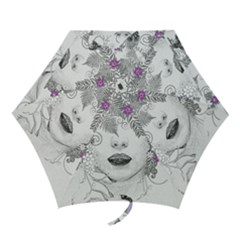 Flower Child Of Hope Mini Folding Umbrella by FunWithFibro