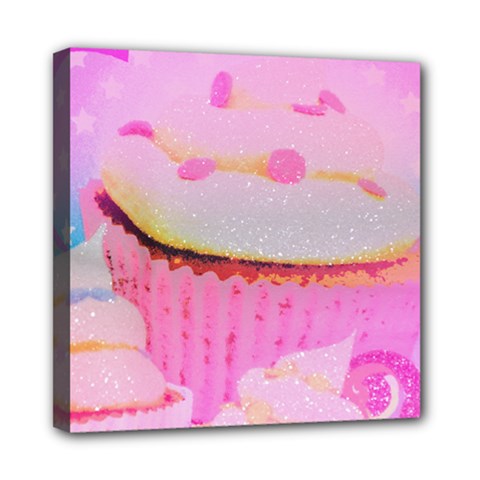 Cupcakes Covered In Sparkly Sugar Mini Canvas 8  X 8  (framed) by StuffOrSomething