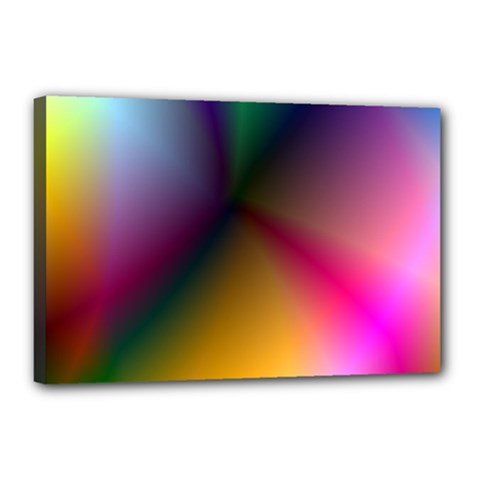 Prism Rainbow Canvas 18  X 12  (framed) by StuffOrSomething