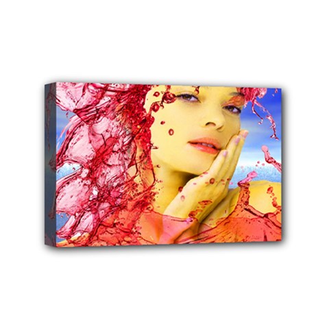 Tears Of Blood Mini Canvas 6  X 4  (framed) by icarusismartdesigns