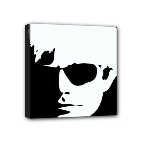 Warhol Mini Canvas 4  X 4  (framed) by icarusismartdesigns