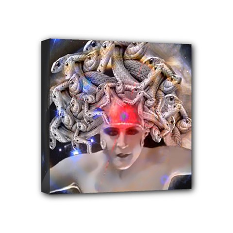 Medusa Mini Canvas 4  X 4  (framed) by icarusismartdesigns