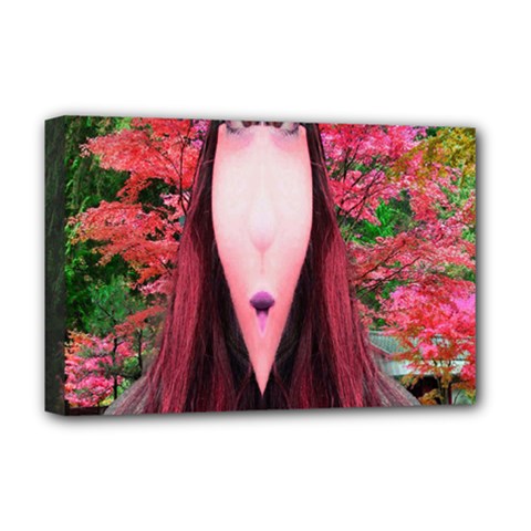 Tree Spirit Deluxe Canvas 18  X 12  (framed) by icarusismartdesigns