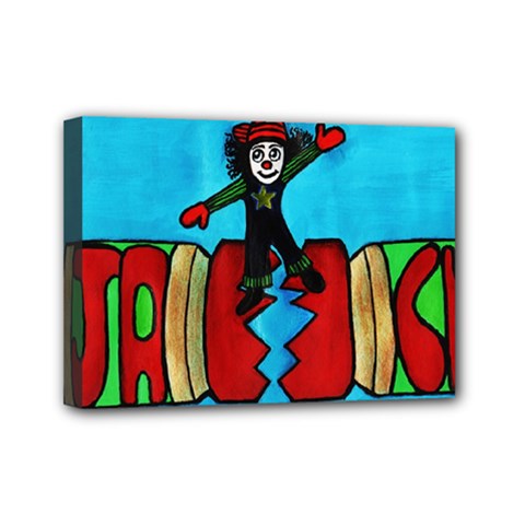 Cracker Jack Mini Canvas 7  X 5  (framed) by JUNEIPER07