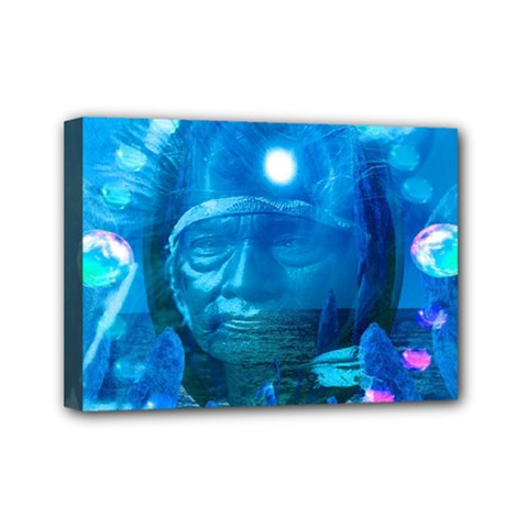 Magician  Mini Canvas 7  X 5  (framed) by icarusismartdesigns