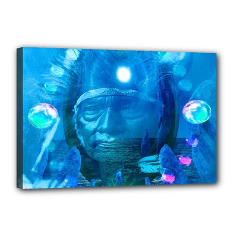 Magician  Canvas 18  X 12  (framed) by icarusismartdesigns