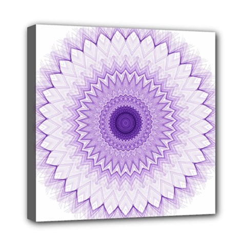 Mandala Mini Canvas 8  X 8  (framed) by Siebenhuehner
