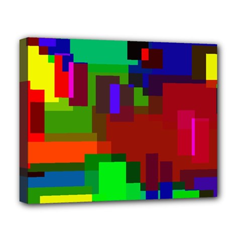 Pattern Deluxe Canvas 20  X 16  (framed) by Siebenhuehner