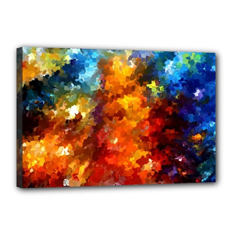 Modern Composition 01 By Rafi Talby Canvas 18  X 12  (framed) by colorfulpaintins