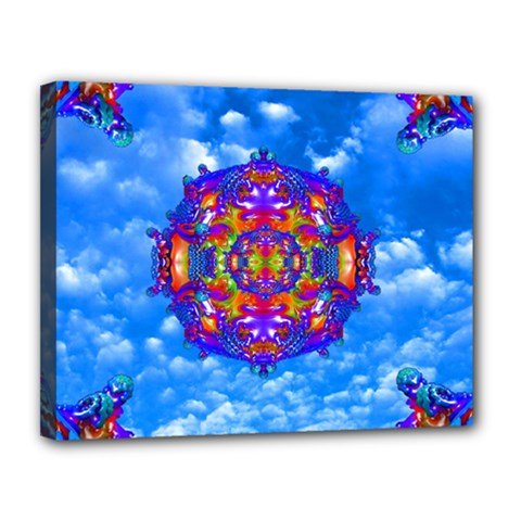 Sky Horizon Canvas 14  X 11  (framed) by icarusismartdesigns