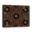 Digital Abstract Geometric Pattern in Warm Colors Canvas 14  x 11  (Framed) View1