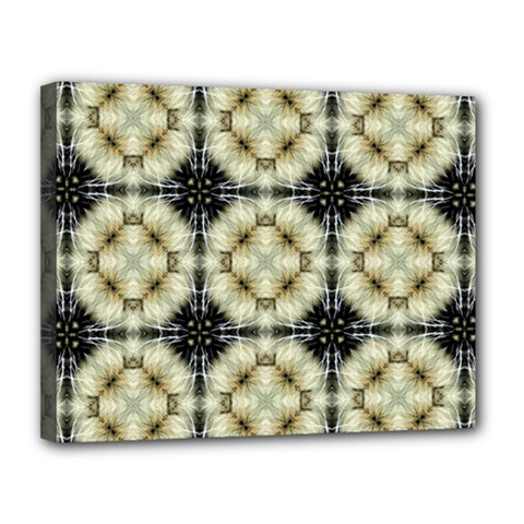 Faux Animal Print Pattern Canvas 14  X 11  (framed) by GardenOfOphir
