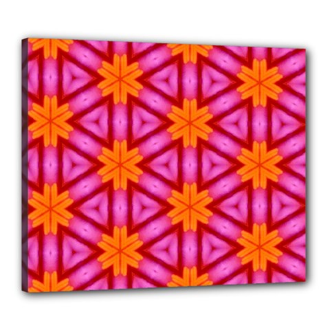 Cute Pretty Elegant Pattern Canvas 24  X 20  (framed) by GardenOfOphir